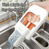 Foldable Desktop Mini Sponge Mop | Portable Wet & Dry Cleaning | SelfโSqueezing Mop for Kitchen, Bathroom, Car & Glass