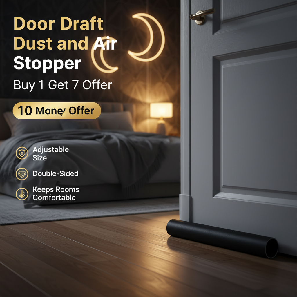 Pack of 7 Door Draft Dust and Air Stopper